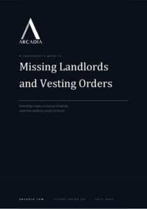 Missing Landlords and Vesting Orders cover