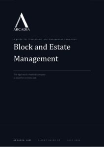 Block and Estate Management cover