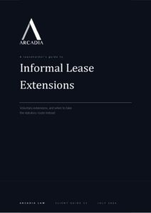 Informal Lease Extensions cover