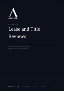 Lease and Title Reviews cover